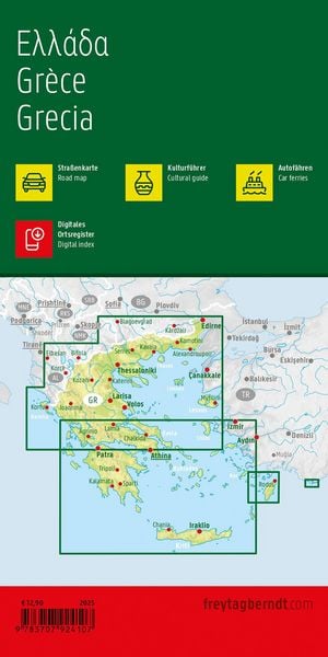 Produktbild: freytag & berndt Stra&szlig;enkarte Griechenland 1:500.000