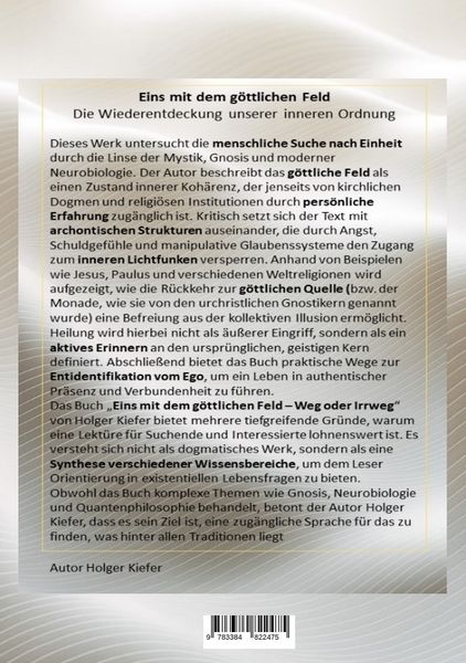 Produktbild: Eins mit dem g&ouml;ttlichen Feld - Weg oder Irrweg