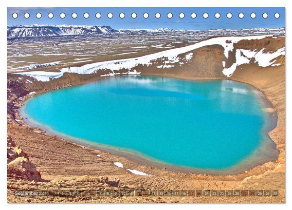 Produktbild: Island - Landschaften, Natur und Licht (Tischkalender 2026 DIN A5 quer), CALVENDO Monatskalender