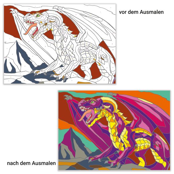 Produktbild: Malen nach Zahlen - Drachen