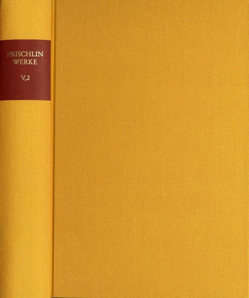Produktbild: Nicodemus Frischlin: S&auml;mtliche Werke / Band V,2: Lyrik II (1573-1577)