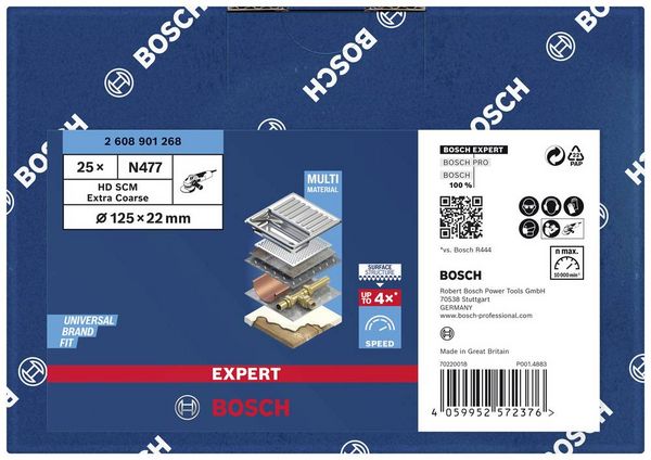 Produktbild: Bosch Accessories 2608901268 Polierscheibe Durchmesser 125 mm 1 St.