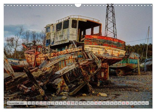 Produktbild: Cimeti&egrave;re de Bateaux de Rostellec (Wandkalender 2027 DIN A3 quer), CALVENDO Monatskalender