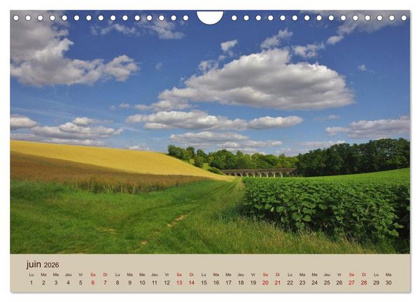 Produktbild: Paysages de l'Yonne (Calendrier mural 2026 DIN A4 vertical), CALVENDO calendrier mensuel