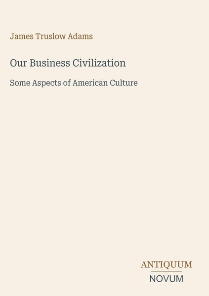 Produktbild: Our Business Civilization