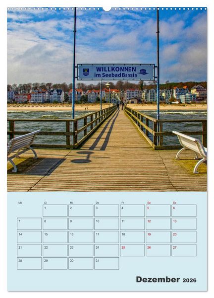 Produktbild: Kaiserb&auml;der auf Usedom (hochwertiger Premium Wandkalender 2026 DIN A2 hoch), Kunstdruck in Hochglanz
