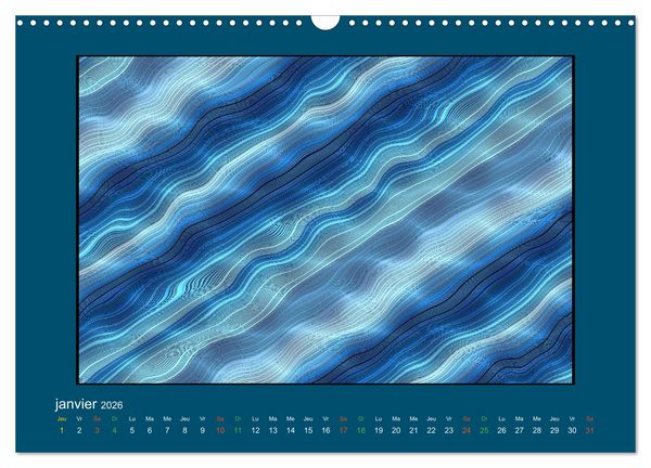 Produktbild: L'&acirc;me sauvage de l'abstrait (Calendrier mural 2026 DIN A3 vertical), CALVENDO calendrier mensuel