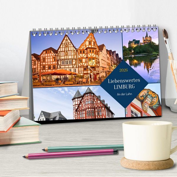 Produktbild: Liebenswertes Limburg (Tischkalender 2026 DIN A5 quer), CALVENDO Monatskalender
