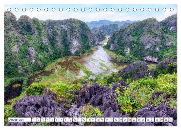 Produktbild: Asien Pur: Vietnam (Tischkalender 2026 DIN A5 quer), CALVENDO Monatskalender