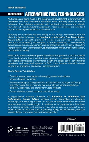 Produktbild: Handbook of Alternative Fuel Technologies