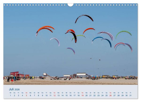 Produktbild: Nordseek&uuml;ste Am Strand von Sankt Peter-Ording (Wandkalender 2026 DIN A3 quer), CALVENDO Monatskalender