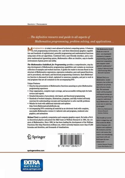 Produktbild: The Mathematica GuideBook for Programming