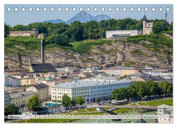 Produktbild: SALZBURG Blicke auf die Mozartstadt (Tischkalender 2026 DIN A5 quer), CALVENDO Monatskalender