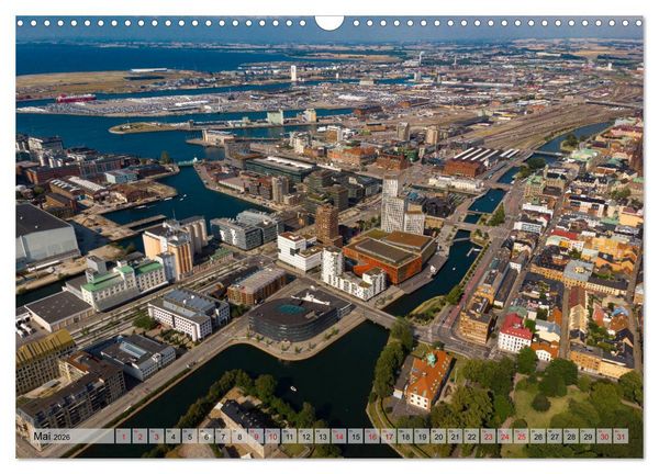 Produktbild: Malm&ouml; von oben (Wandkalender 2026 DIN A3 quer), CALVENDO Monatskalender