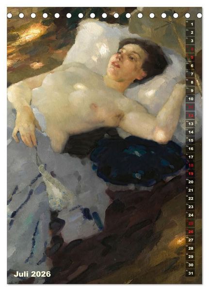 Produktbild: Leo Putz - Die Kunst der Sinnlichkeit (Tischkalender 2026 DIN A5 hoch), CALVENDO Monatskalender