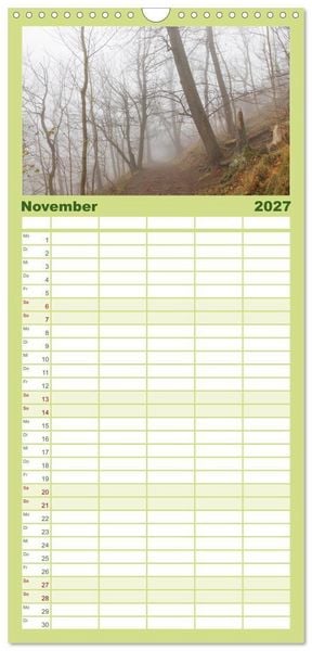 Produktbild: Familienplaner 2027 - Der Harz - eine geheimnisvolle Welt mit 5 Spalten (Wandkalender, 21 x 45 cm) CALVENDO