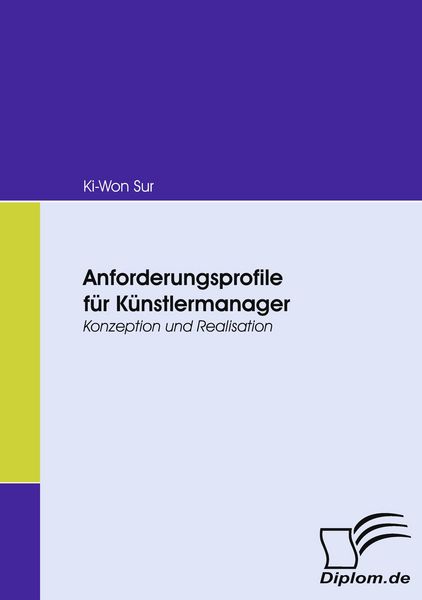 Produktbild: Anforderungsprofile f&uuml;r K&uuml;nstlermanager