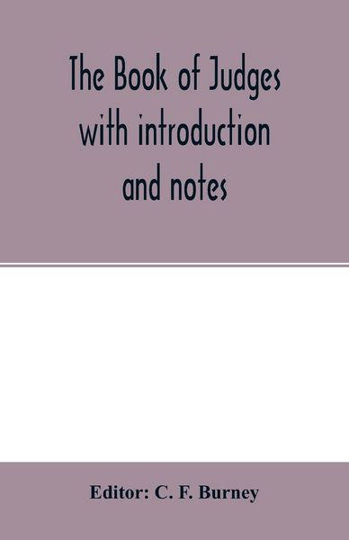 Produktbild: The book of Judges with introduction and notes