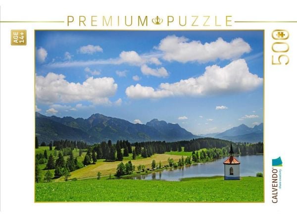 CALVENDO Puzzle Kapelle bei Hegratsried, Ostallgäu | 500 Teile Lege-Größe 48 × 36 cm Foto-Puzzle für Erwachsene
