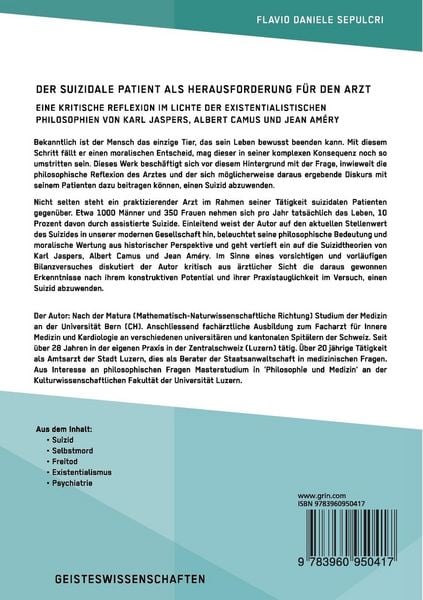 Produktbild: Der suizidale Patient als Herausforderung f&uuml;r den Arzt