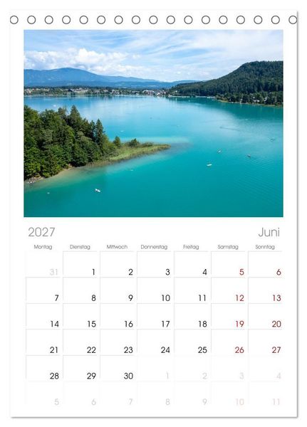 Produktbild: Tischplaner 2027 - Der wundersch&ouml;ne Faaker See in K&auml;rnten (A5 Tischkalender zum Aufstellen) CALVENDO
