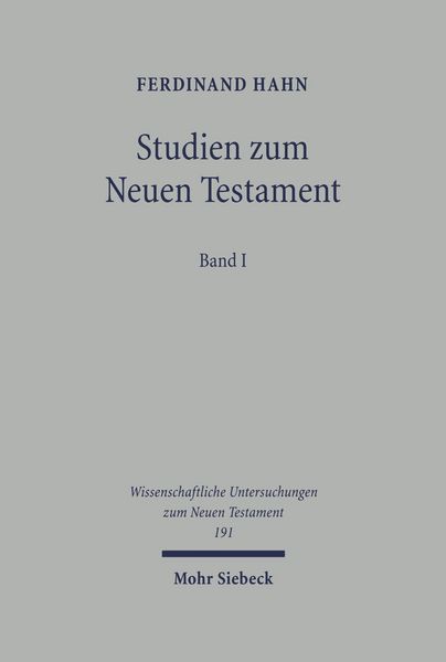 Produktbild: Studien zum Neuen Testament