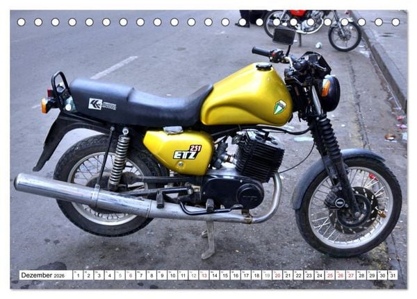 Produktbild: MZ ETZ 251 - Letztes Motorrad der DDR (Tischkalender 2026 DIN A5 quer), CALVENDO Monatskalender