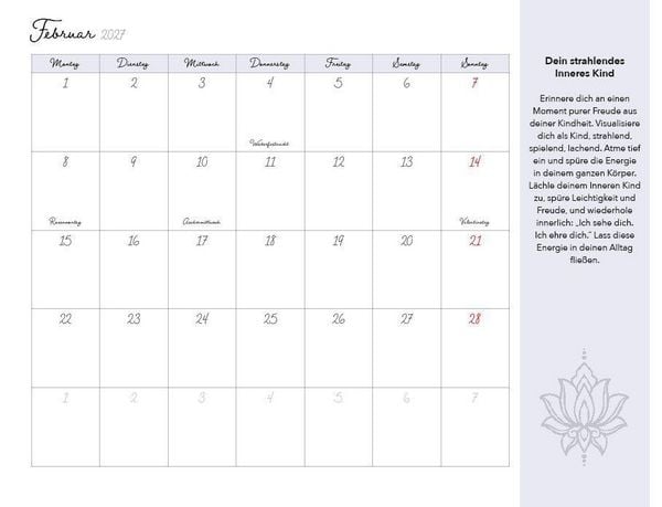 Produktbild: Meditationen f&uuml;r dein Inneres Kind Kalender 2027