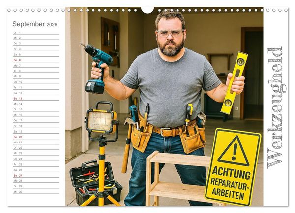 Produktbild: M&auml;nneralarm - Ein Jahr voller herrlicher M&auml;nnlichkeit (Wandkalender 2026 DIN A3 quer), CALVENDO Monatskalender