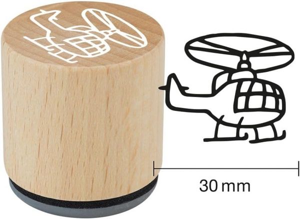 Produktbild: COLOP Woodies Holzstempel Set Mix, 12 Motive, Abdruckgr&ouml;&szlig;e: &Oslash; 29 mm, eckig