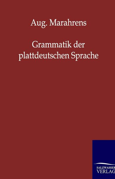 Produktbild: Grammatik der plattdeutschen Sprache