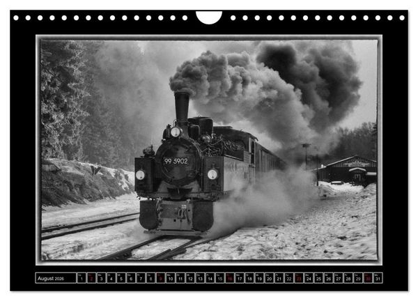 Produktbild: Unter Dampf - Eisenbahnromantik im Harz (Wandkalender 2026 DIN A4 quer), CALVENDO Monatskalender