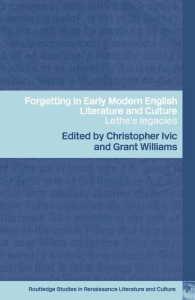 Produktbild: Forgetting in Early Modern English Literature and Culture