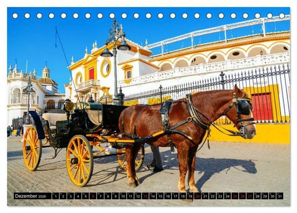 Produktbild: Sevilla - Impressionen aus dem Herzen Andalusiens (Tischkalender 2026 DIN A5 quer), CALVENDO Monatskalender