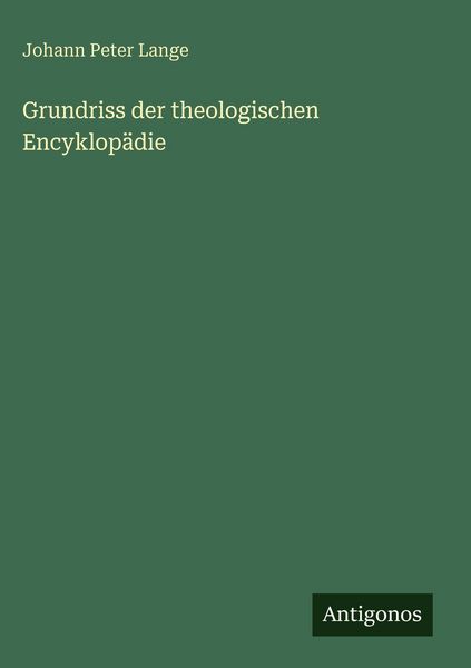 Produktbild: Grundriss der theologischen Encyklop&auml;die