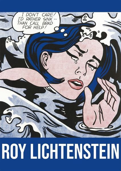 Produktbild: Lichtenstein - Drowning Girl - 1000 Teile Puzzle