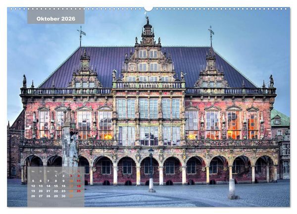 Produktbild: Die Freie Hansestadt Bremen (Wandkalender 2026 DIN A2 quer), CALVENDO Monatskalender