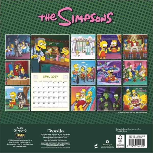 Produktbild: The Simpsons Broschurkalender 2027