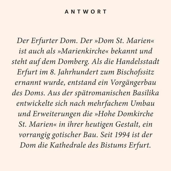 Produktbild: Erfurt-Quiz