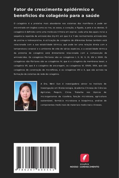 Produktbild: Fator de crescimento epid&eacute;rmico e benef&iacute;cios do colag&eacute;nio para a sa&uacute;de