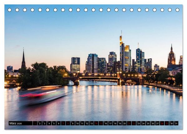 Produktbild: FRANKFURT Impressionen aus Mainhattan (Tischkalender 2026 DIN A5 quer), CALVENDO Monatskalender