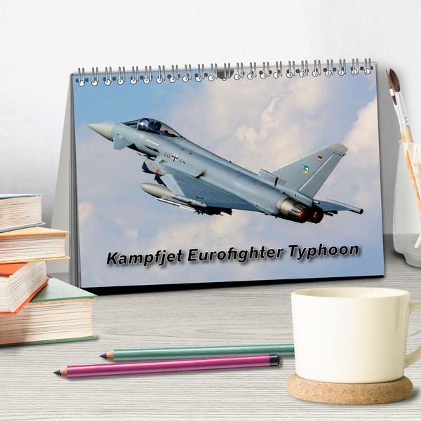 Produktbild: Kampfjet Eurofighter Typhoon (Tischkalender 2026 DIN A5 quer), CALVENDO Monatskalender