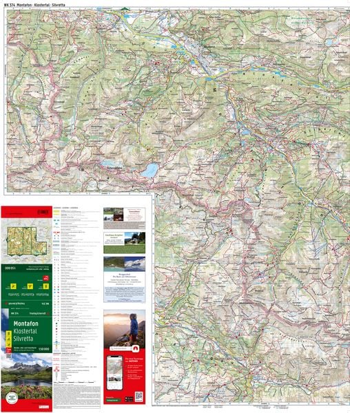 Produktbild: Freytag & berndt Wanderkarte WK 374 Montafon, Klostertal - Silvretta 1:50.000