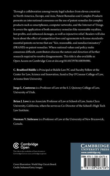 Produktbild: Patent Remedies and Complex Products
