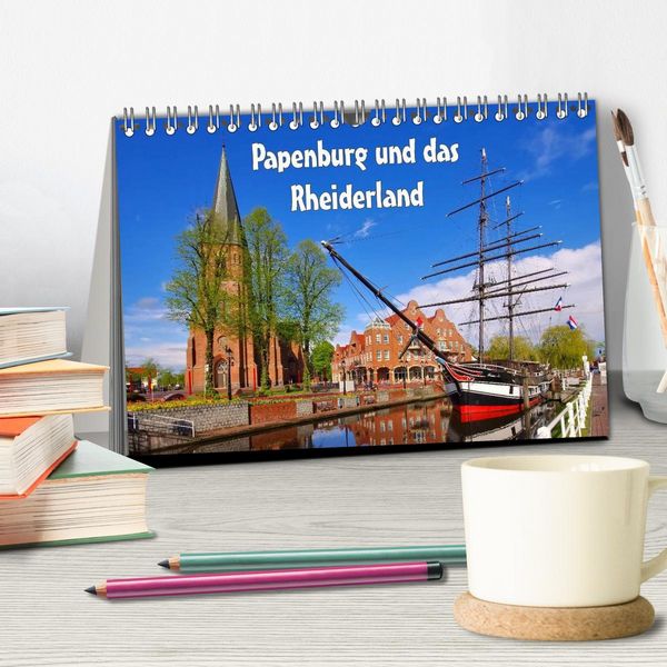 Produktbild: Papenburg und das Rheiderland (Tischkalender 2026 DIN A5 quer), CALVENDO Monatskalender