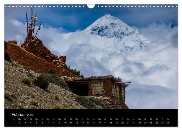 Produktbild: MUSTANG - das verborgene K&ouml;nigreich im Himalaya (Wandkalender 2026 DIN A3 quer), CALVENDO Monatskalender