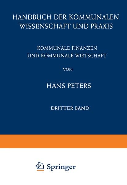 Kommunale Finanzen und Kommunale Wirtschaft, Taschenbuch von , Springer Berlin, 9783540024057