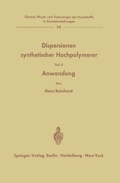Produktbild: Dispersionen synthetischer Hochpolymerer