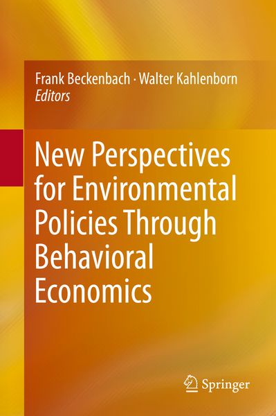 Produktbild: New Perspectives for Environmental Policies Through Behavioral Economics