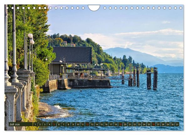 Produktbild: Lago Maggiore - Bezaubernde Orte am Westufer (Wandkalender 2026 DIN A4 quer), CALVENDO Monatskalender